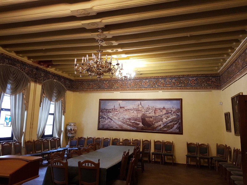 Otwórz galerię (8 fotografii) Prace konserwatorskie we wnętrzu Kamienicy Królewskiej we Lwowie, Instytut POLONIKA